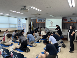 경주교육지원청, 2025년 교직원 심폐소생술 등 응급처치 교육 실시