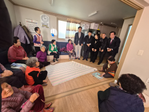 동천동 신임 동장 경로당 안전점검 및 새해인사