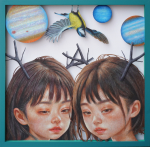 얼굴에 드러나는 희노애락 세밀한 점묘법으로 풀어내