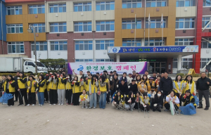 용강동 청년회, 봄맞이 환경정화 및 캠페인 실시