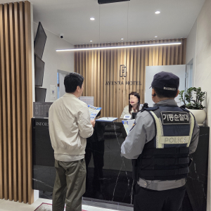 경주경찰, 숙박업소 등 신종스캠·피싱범죄 예방 활동