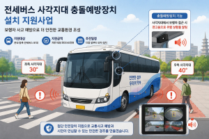 경주시, 전세버스 사각지대 충돌예방장치 설치 지원