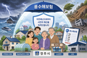 경주시, 풍수해보험 지원사업 추진…자연재난 피해 대비 안전망 강화