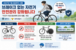 경주시, ‘브레이크 없는 자전거’ 막는다…개정법 시행 앞두고 홍보