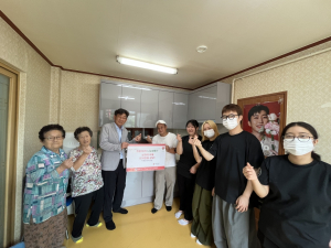 이재원과자공방 이재원 대표, 황오동 경로당 싱크대 수리로 따뜻한 나눔 실천